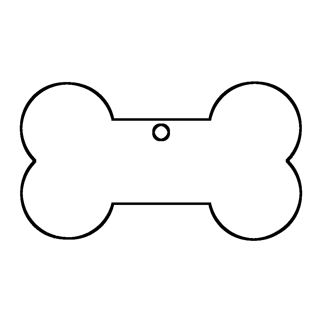Build - A - Pet Tag - Bones - carpenoctemworkshop