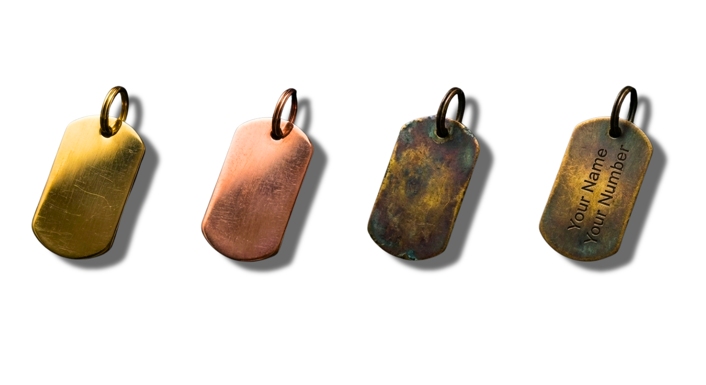 Dog tags evolutions Schjritte