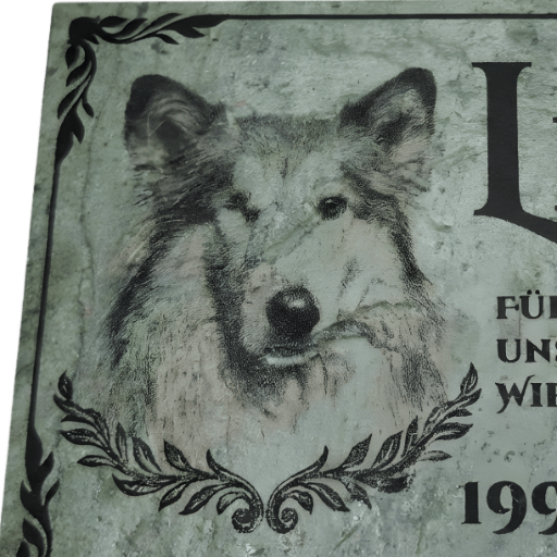 Gedenktafel Colly aus grünem Schiefer