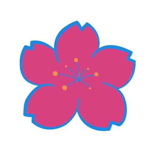 Kirscheblüte invert InaLuna Logo