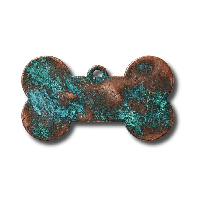 Haustiermarke Antik Patina