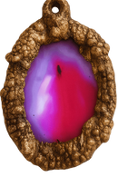 Achat Anhänger Kupfergerahmt Magenta