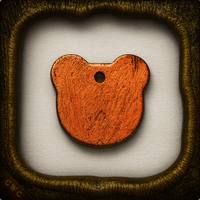 Formvariante "Bär-V3" Haustiermarke - Carpe Noctem Crafts