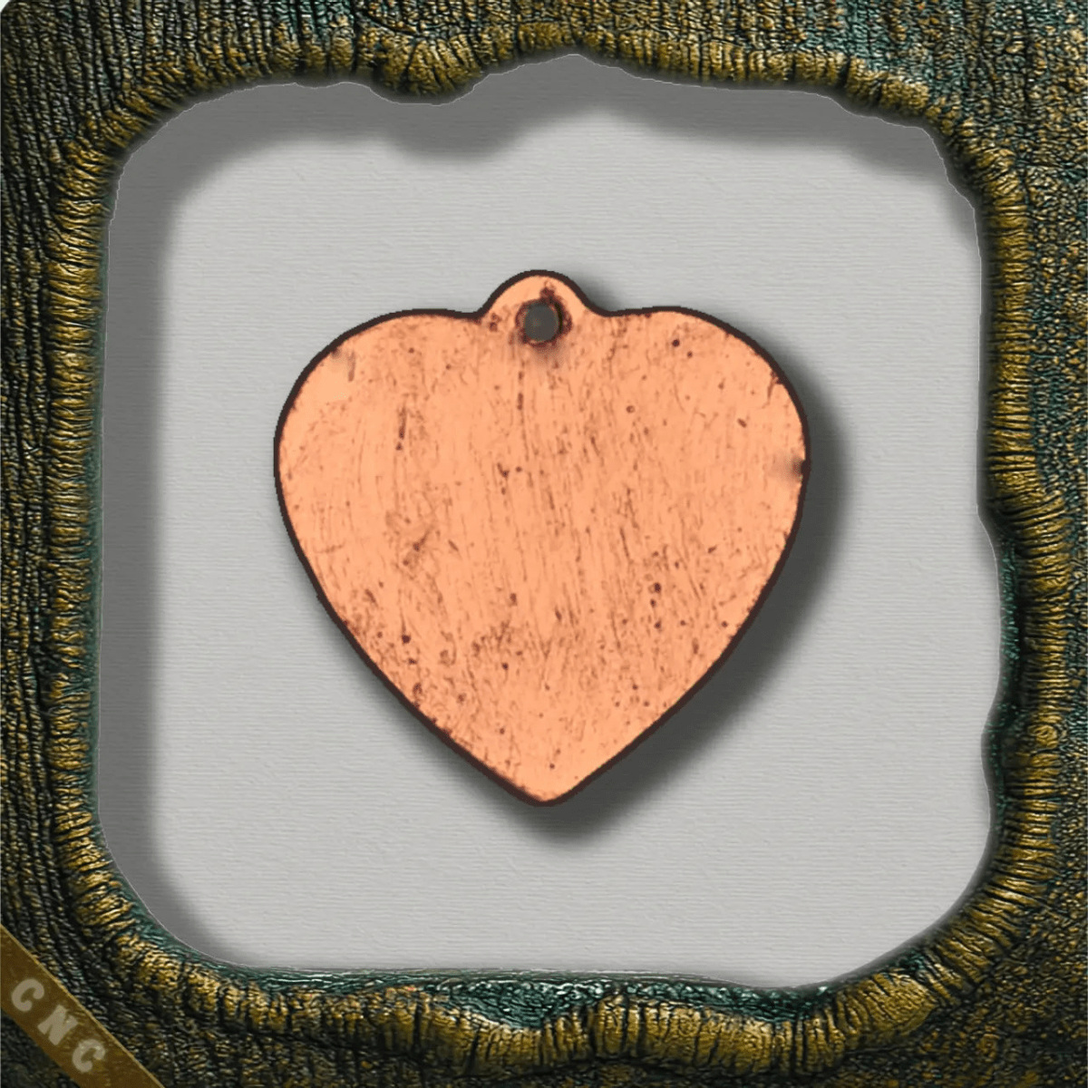 Formvariante "Herz-V1" Haustiermarke - Carpe Noctem Crafts