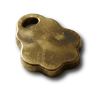 Pfoten Marke aus Messing von CNC