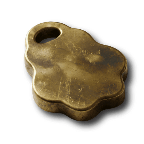 Pfoten Marke aus Messing von CNC