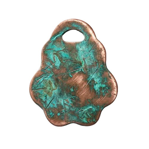 Formvariante "Pfote-V1" Haustiermarke- Carpe Noctem Crafts