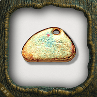 Formvariante "Stein-V2" Haustiermarke - Carpe Noctem Crafts