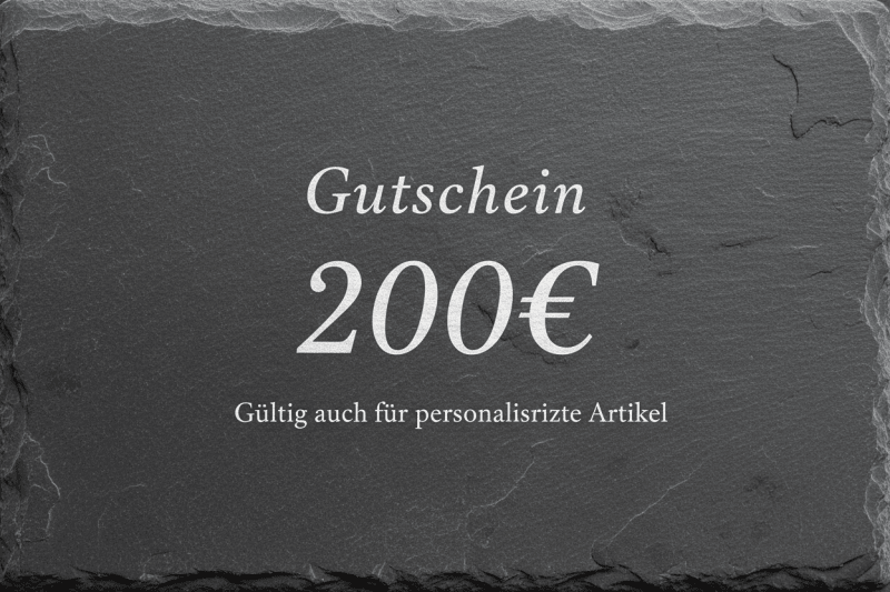 Gutschein 200€ Schiefer