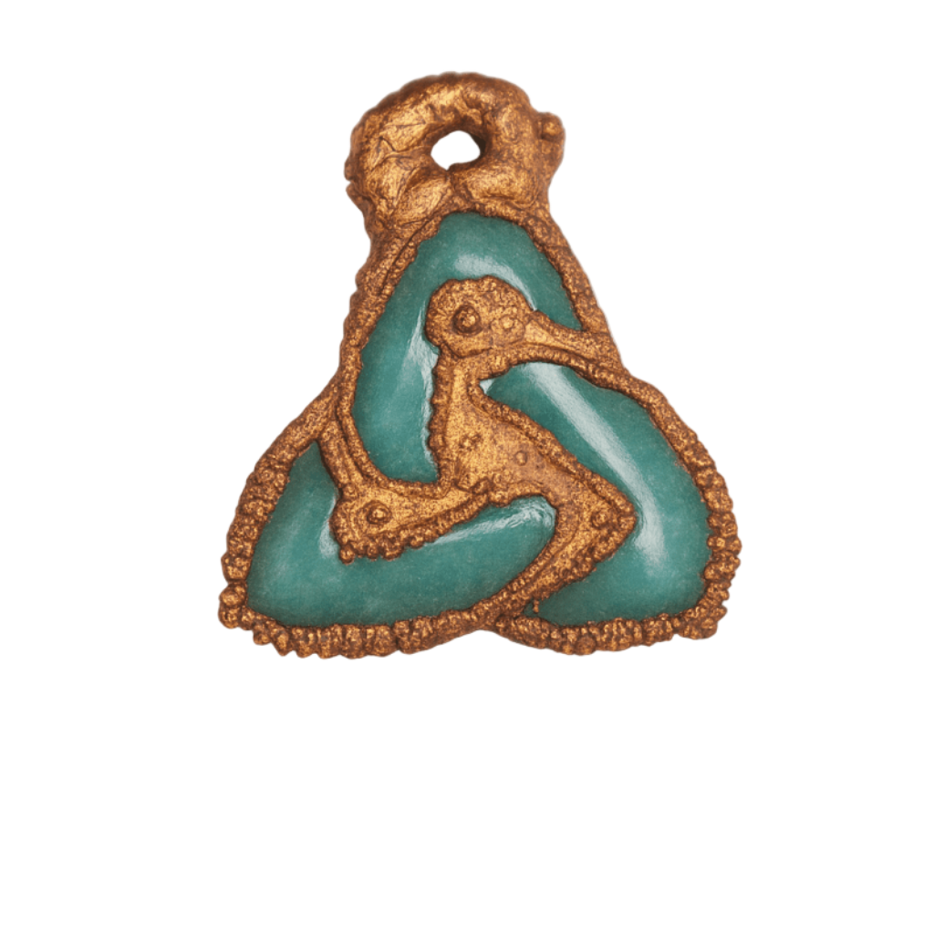 Handgefertigter Valknut Anhänger