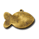 Fisch Haustiermarke aus messing von CNC