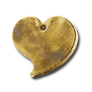 Herz Marke aus Messing von CNC