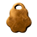 Haustiermarke "Pfote" - Formvariante