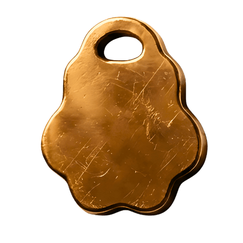 Haustiermarke "Pfote" - Formvariante