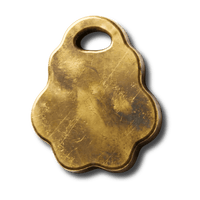 Haustiermarke "Pfote" - Formvariante