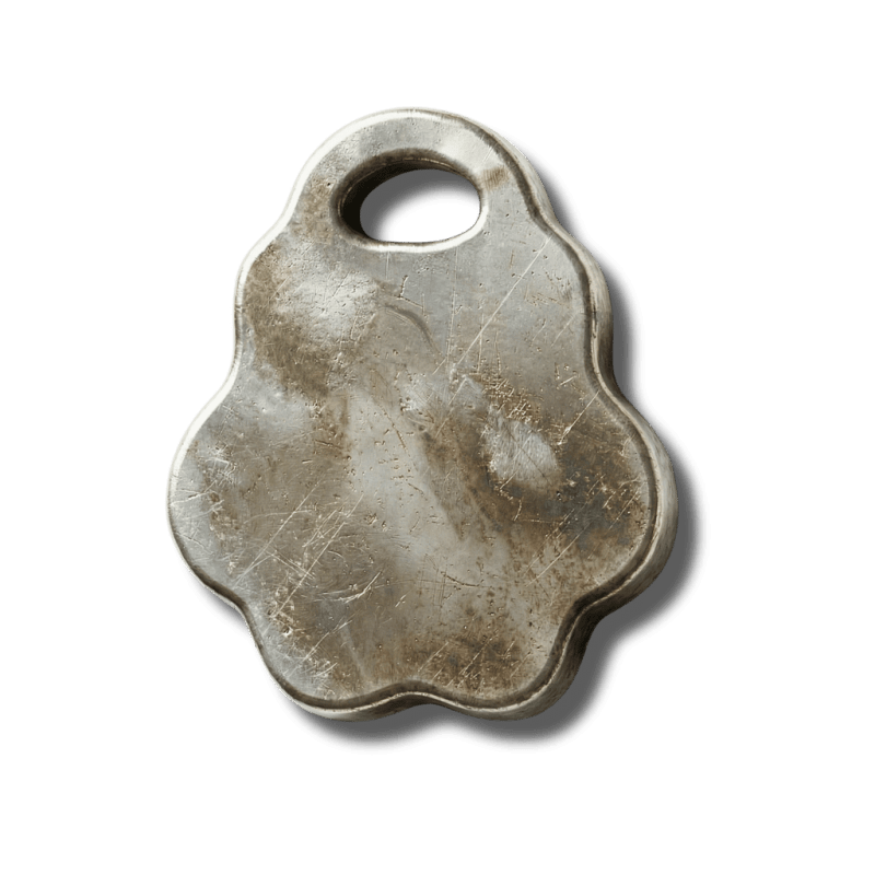 Haustiermarke "Pfote" - Formvariante