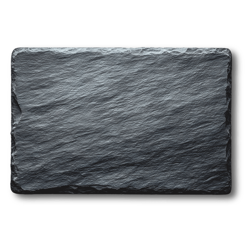 Personalisierte Gedenktafel aus schwarzem Schiefer