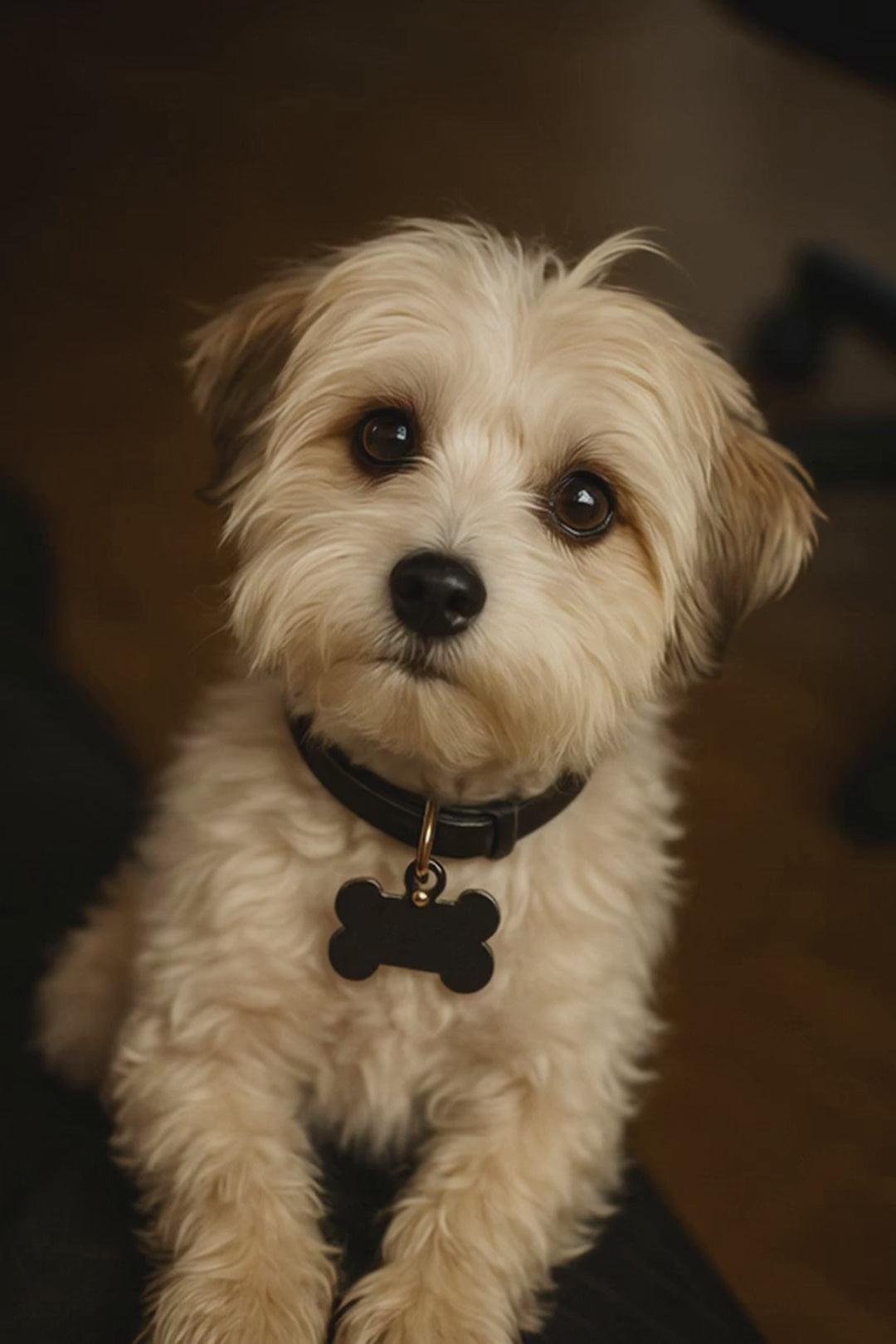 Heller Havaneser mit großen braunen Augen