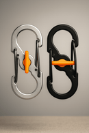 S-Biner - Doppelkarabiner mit Microlock - CarpeNoctemCrafts - Carpe Noctem Crafts