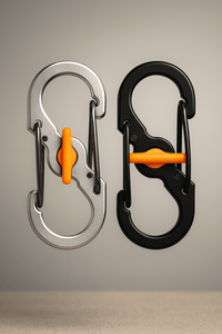 S-Biner - Doppelkarabiner mit Microlock - CarpeNoctemCrafts - Carpe Noctem Crafts