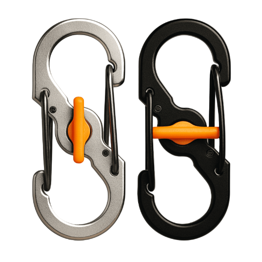S-Biner - Doppelkarabiner mit Microlock